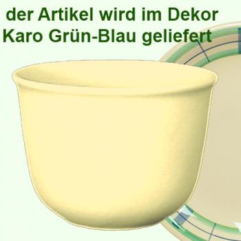 Übertopf 19 karo grün-blau