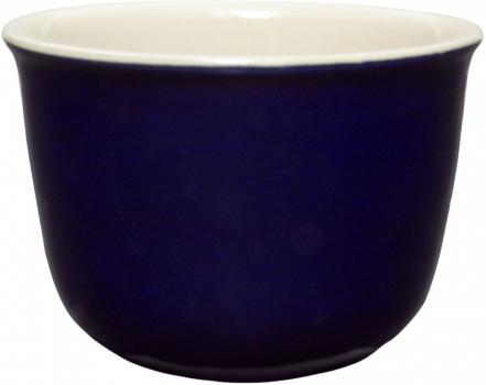 Übertopf 14 glänzend blau