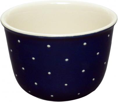 Übertopf 14 cm blau 3 Punkt