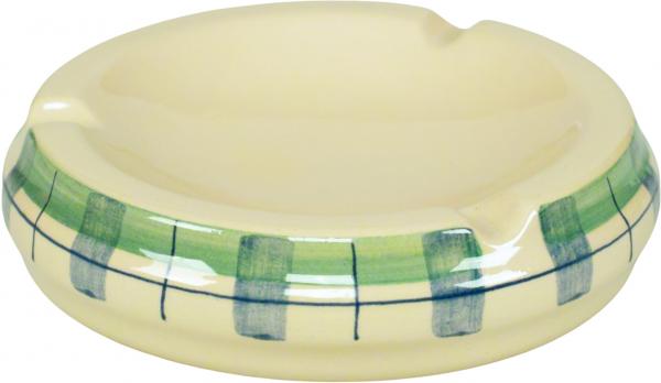 Ascher 15 cm karo grün-blau