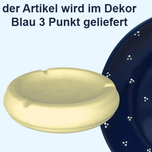 Ascher 18 cm blau 3 Punkt