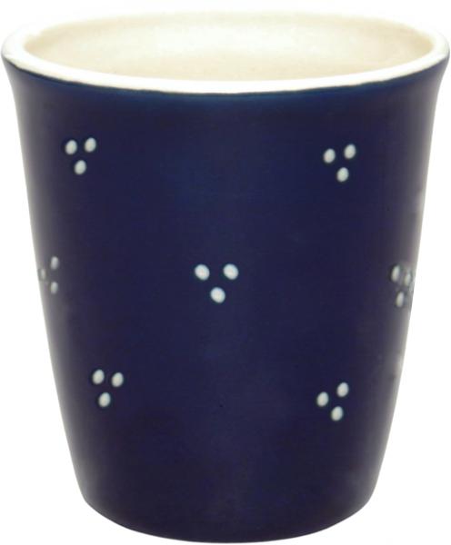 Becher Bacchus blau 3 Punkt