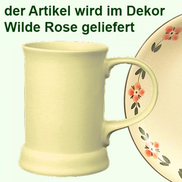 Bierkrug 0,3 l Wilde Rose