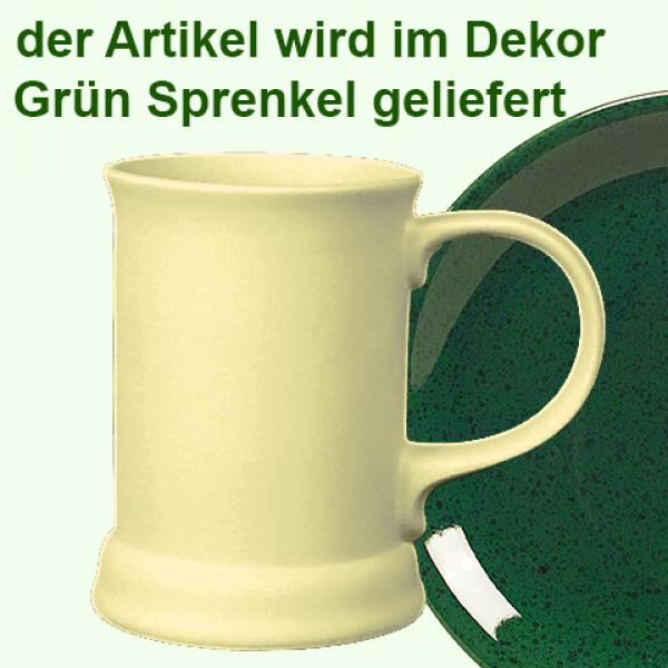 Bierkrug 0,3 l grün Sprenkel