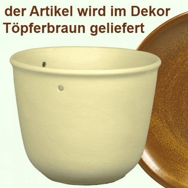 Blumenampel braun