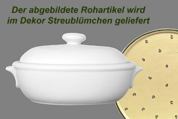 Brottopf groß mit Schrift (1 Zeile) Streublume
