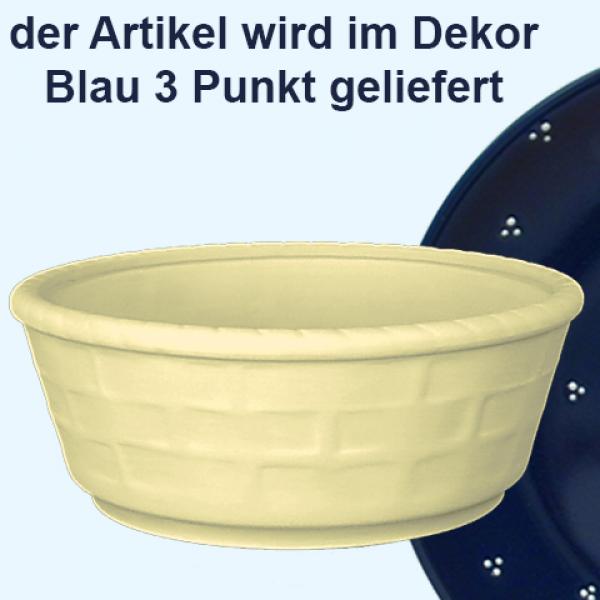 Brötchenkorb blau 3 Punkt