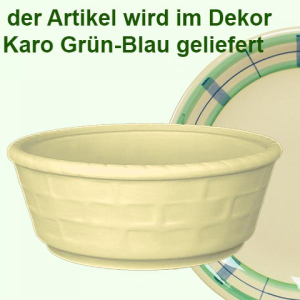 Brötchenkorb karo grün-blau