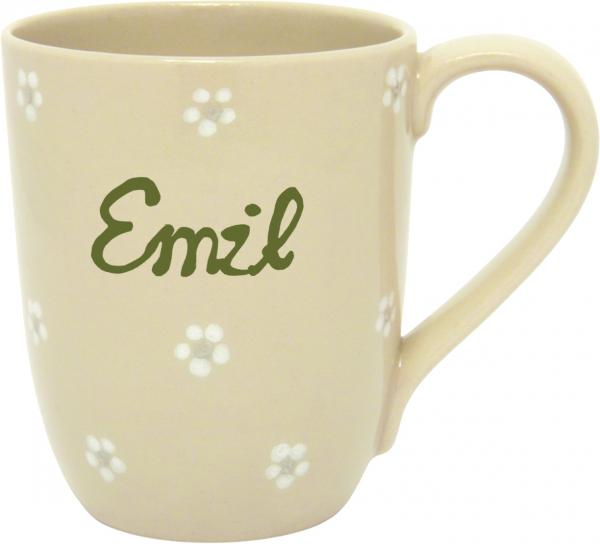 Cappuccino mit Schrift (1 Zeile)