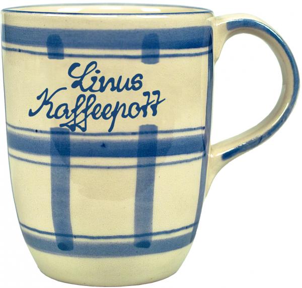 Cappuccino mit Schrift (2 Zeilen) karo