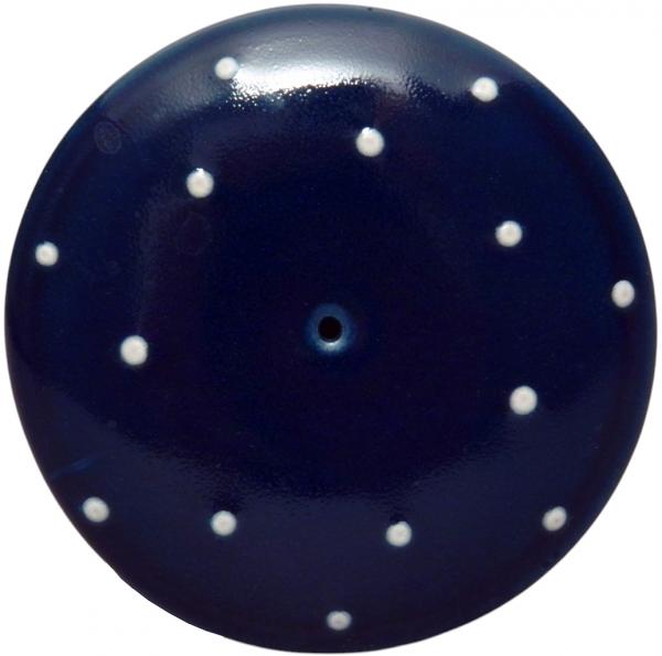 Mollytasse mit Sieb und Deckel blau 1 Punkt