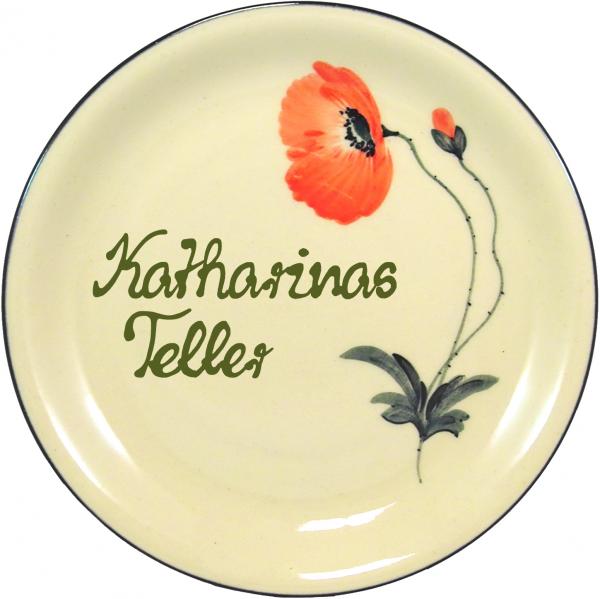 Dessert Plate 19 mit Schrift (2 Zeilen)