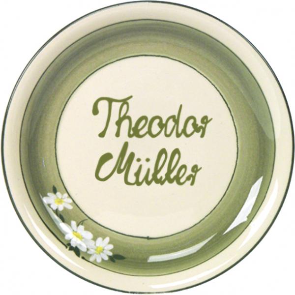 Dessert Plate 19 mit Schrift (2 Zeilen)