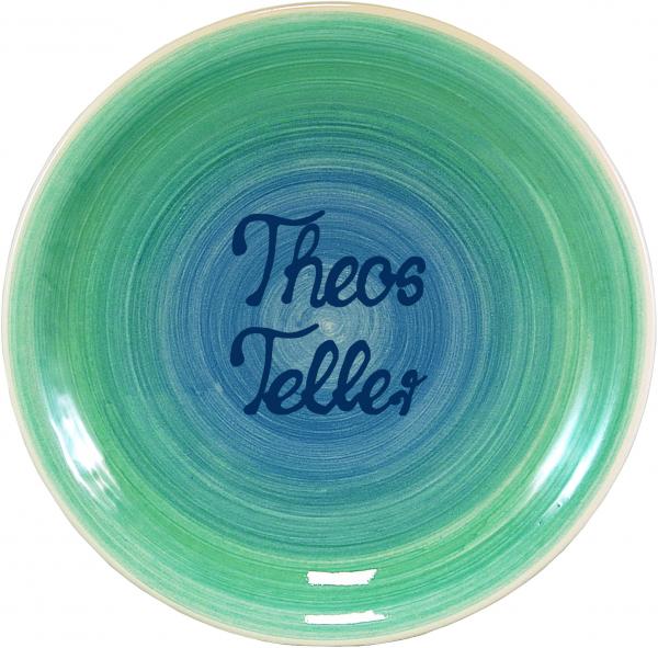 Dessert Plate 19 mit Schrift (2 Zeilen)