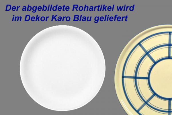 Dessertteller 19 mit Schrift (1 Zeile) karo