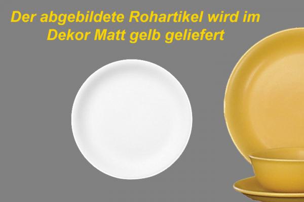 Dessertteller 19 matt gelb