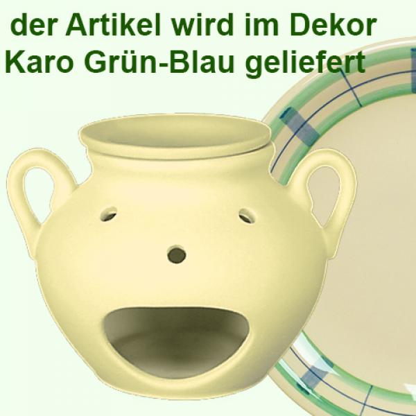 Duftlampe karo grün-blau