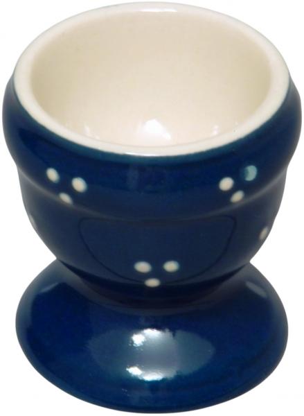 Eierbecher blau 3 Punkt