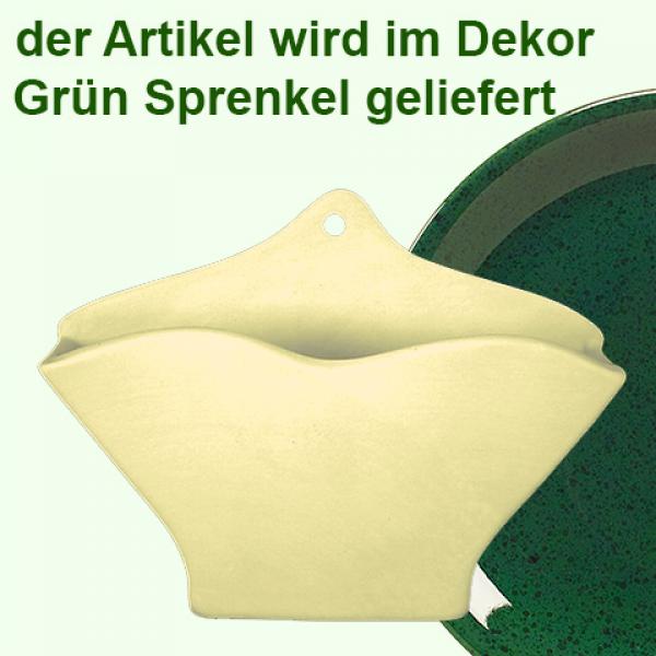 Kaffeefilterhalter grün Sprenkel