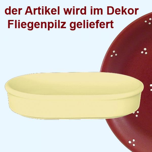 Fischbüchse oval Fliegenpilz