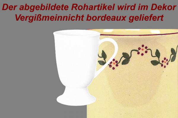 Fußtasse Vergissmeinnicht bordeaux