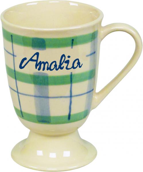 Fußtasse mit Schrift