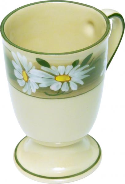 Fußtasse Dekor Margueritenblume