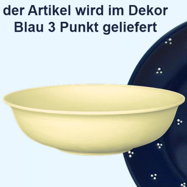 Gemüseschüssel 24 blau 3 Punkt