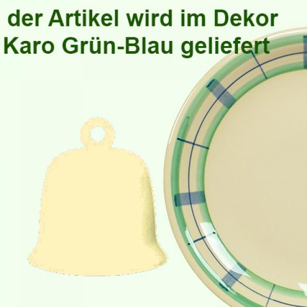 Glocke mittel karo grün-blau