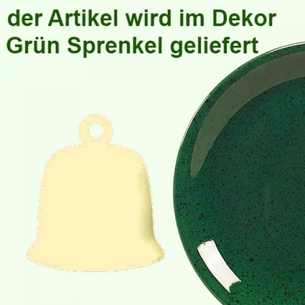 Glocke mittel grün Sprenkel
