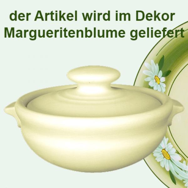 Gurkentopf Dekor Margueritenblume