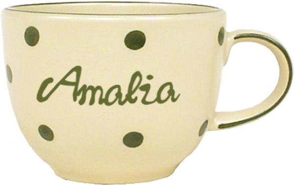 Jumbotasse mit Schrift