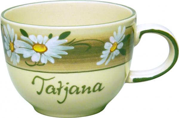 Jumbotasse mit Schrift