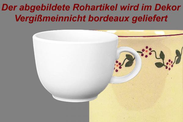 Jumbotasse Vergissmeinnicht bordeaux