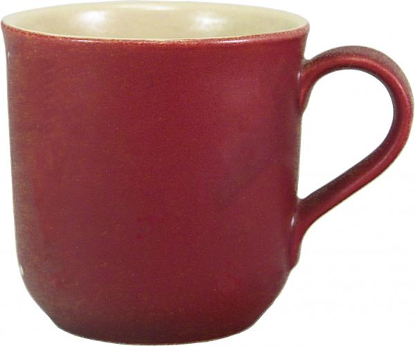 Kaffeebecher matt bordeaux