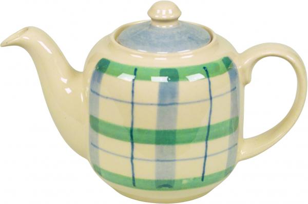 Kaffeekanne 0,4 Liter karo grün-blau