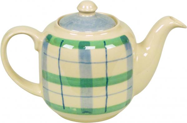Kaffeekanne 0,9 Liter karo grün-blau
