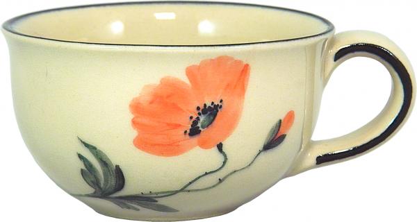 Kaffeeobertasse Mohn