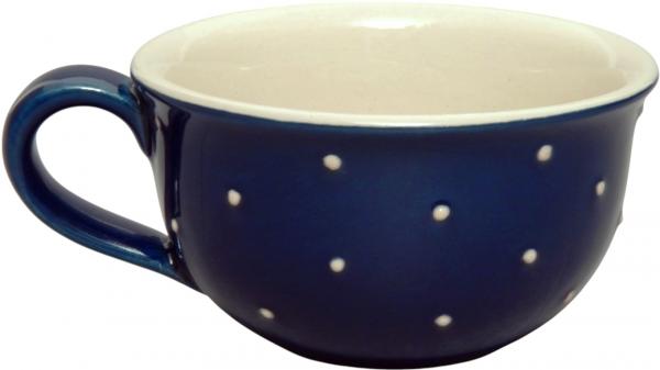 Kaffeeobertasse Blau 1 Punkt