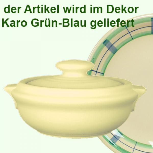 Keksdose karo grün-blau