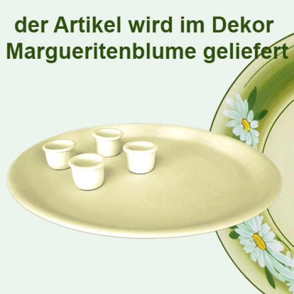Kerzenteller Dekor Margueritenblume