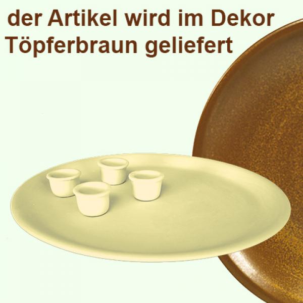 Kerzenteller braun