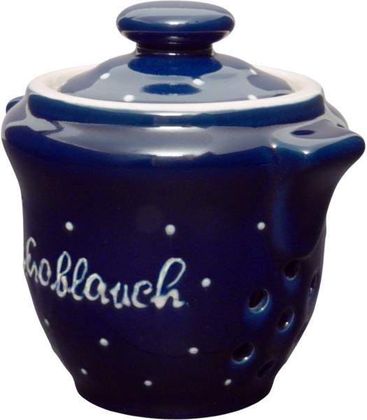 Knoblauchtopf blau 1 Punkt