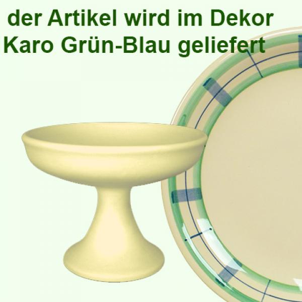 Konfektschale karo grün-blau