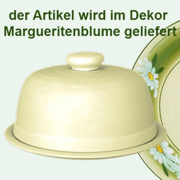Käseglocke mit Platte 20 Dekor Margueritenblume