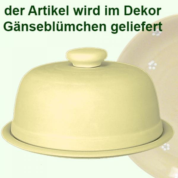 Käseglocke mit Platte 20 Gänseblümchen