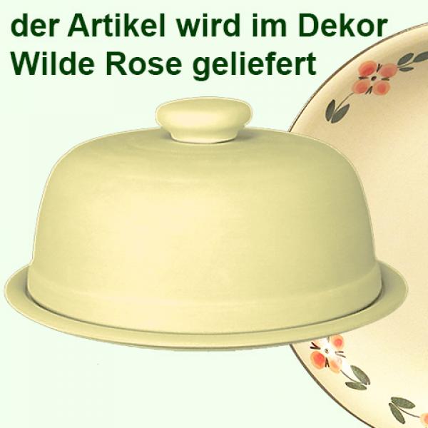 Käseglocke mit Platte 20 Wilde Rose