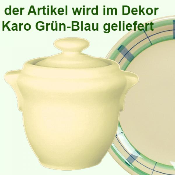 Küchendose karo grün-blau