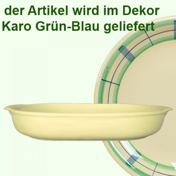 Lasagne 40 karo grün-blau