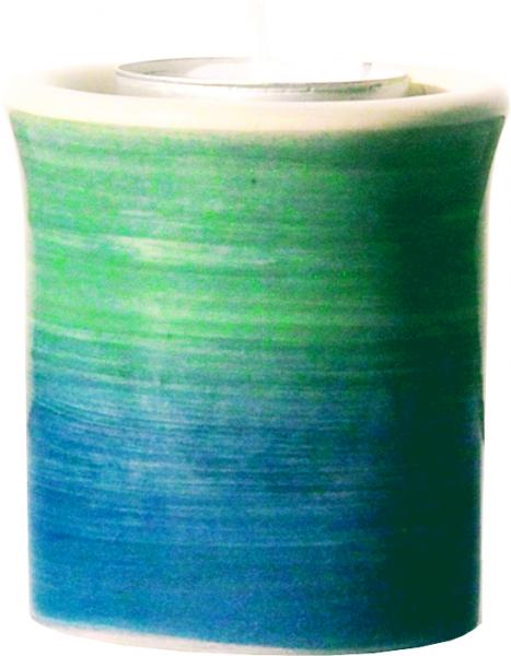 Leuchter Teelicht 7,5 Aqua